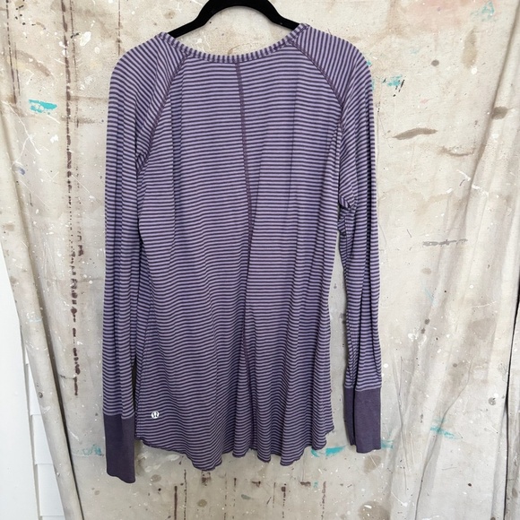 Lululemon Open Your Heart Long Sleeve, Heathered Deep Zinfandel - Picture 4 of 6